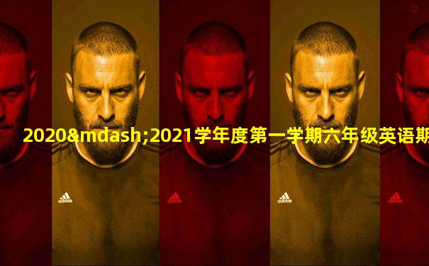 2020—2021学年度第一学期六年级英语期末测试卷