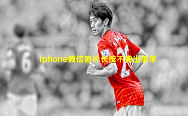 iphone微信图片长按不弹出菜单
