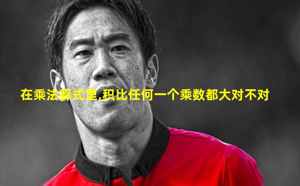 在乘法算式里,积比任何一个乘数都大对不对