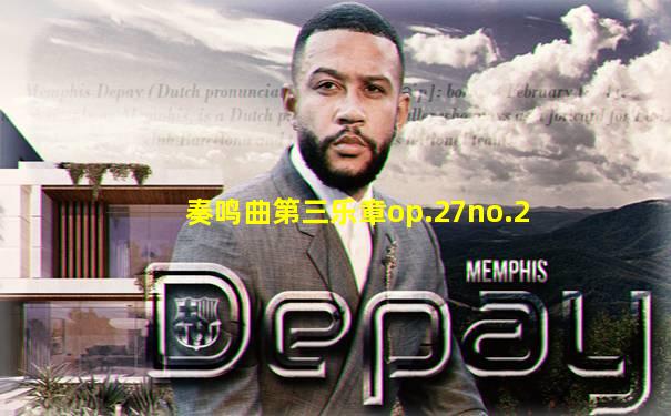 奏鸣曲第三乐章op.27no.2
