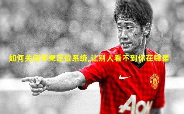 如何关闭苹果定位系统,让别人看不到你在哪里