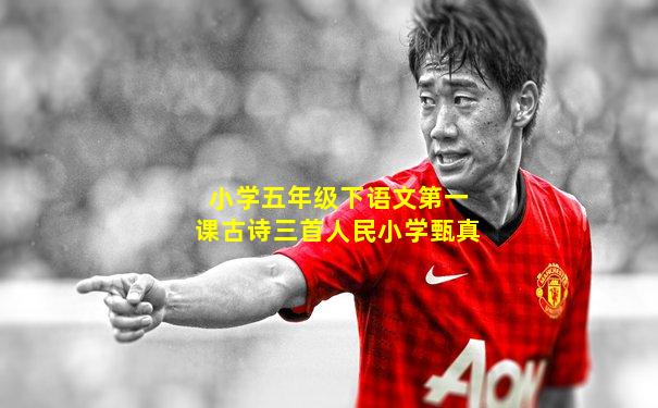 小学五年级下语文第一课古诗三首人民小学甄真
